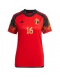 Belgien Thorgan Hazard #16 Heimtrikot für Frauen WM 2022 Kurzarm